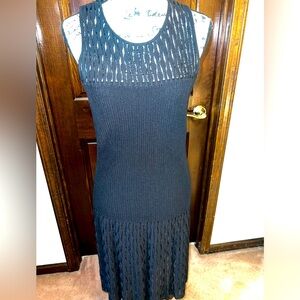 White House Black Market NWT black dress M